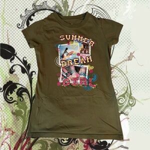 Summer Dream Girl Kids T-Shirt - Green